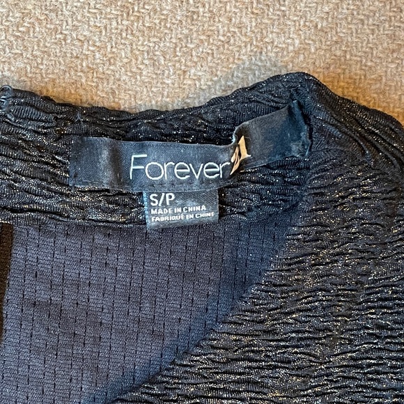 🏝️ Black cocktail dress with gold flecks Vintage - Picture 4 of 7